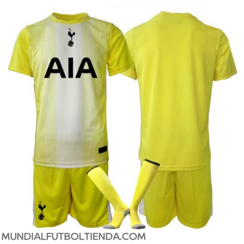 Camiseta Tottenham Hotspur Portero Tercera Equipación Replica 2025-26 para niños mangas cortas (+ Pantalones cortos)
